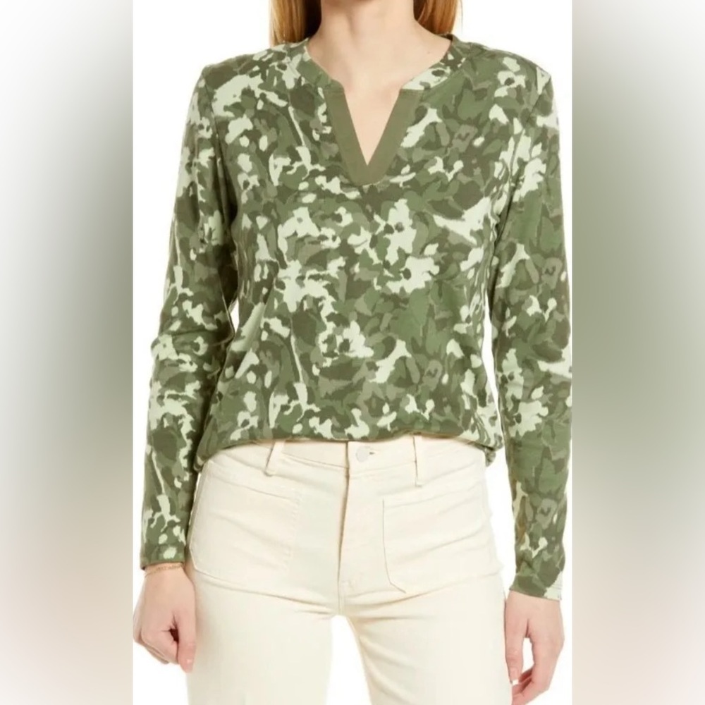 Caslon Longsleeve Camo Tee